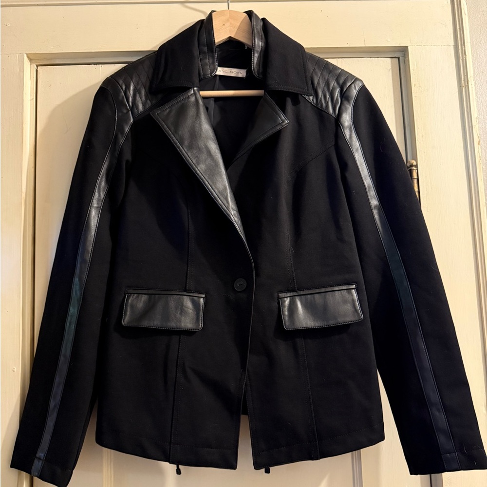 Blanc Noir Black Jacket/Blazer Lace up back size small